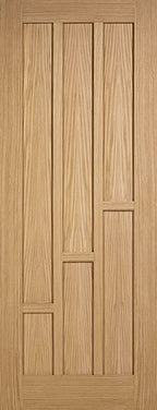 Internal Oak Unfinished Coventry Door Panelled