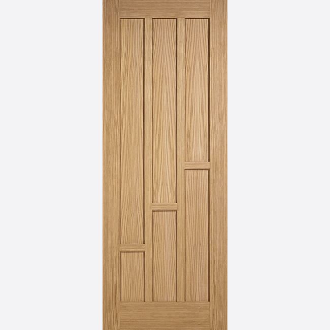 Internal Oak UnFinished Coventry Fire Rated Door FD30