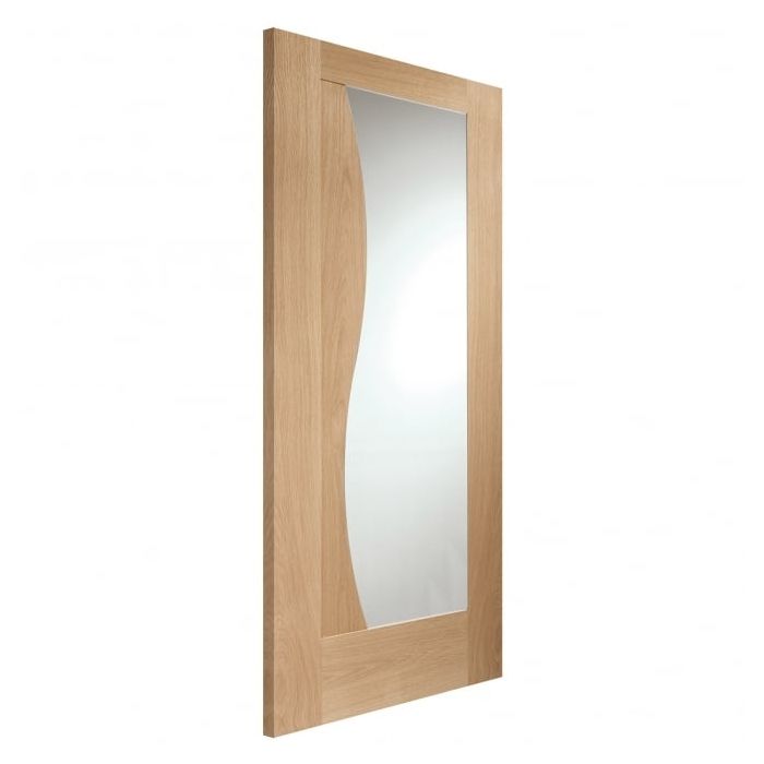 Internal Oak Emilia Glazed Door With Clear Glass