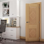 Deanta Internal Oak Kensington Fully Finished Fire Door FD30