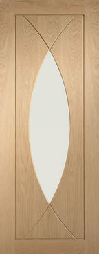 Clearance Internal Oak Pesaro Glazed Door With Clear Glass