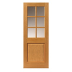 Liberty Internal Oak Arden Clear Glazed 6L Door Prefinished