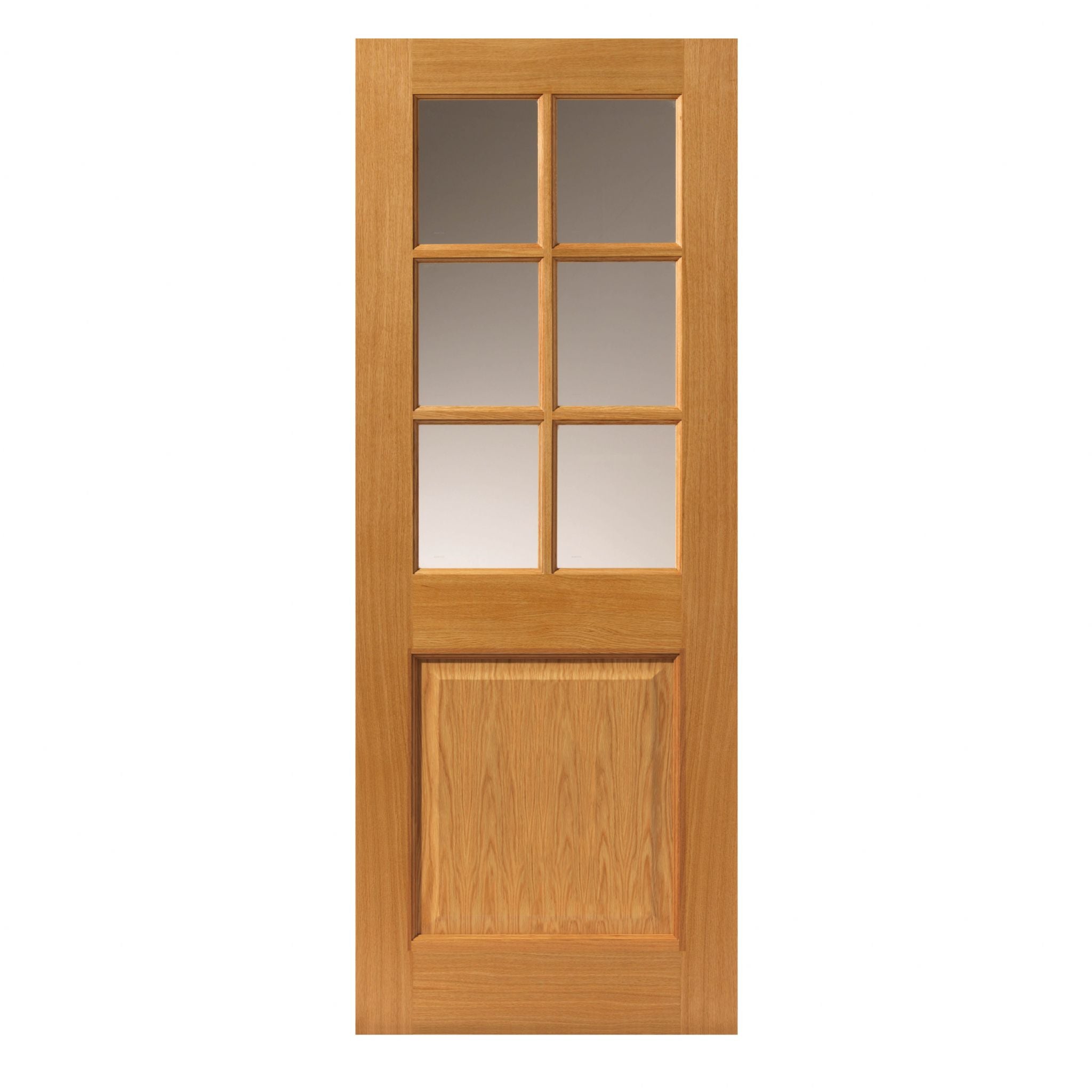 Liberty Internal Oak Arden Clear Glazed 6L Door Prefinished