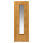 Liberty Internal Oak Emral Clear Glazed Door Prefinished