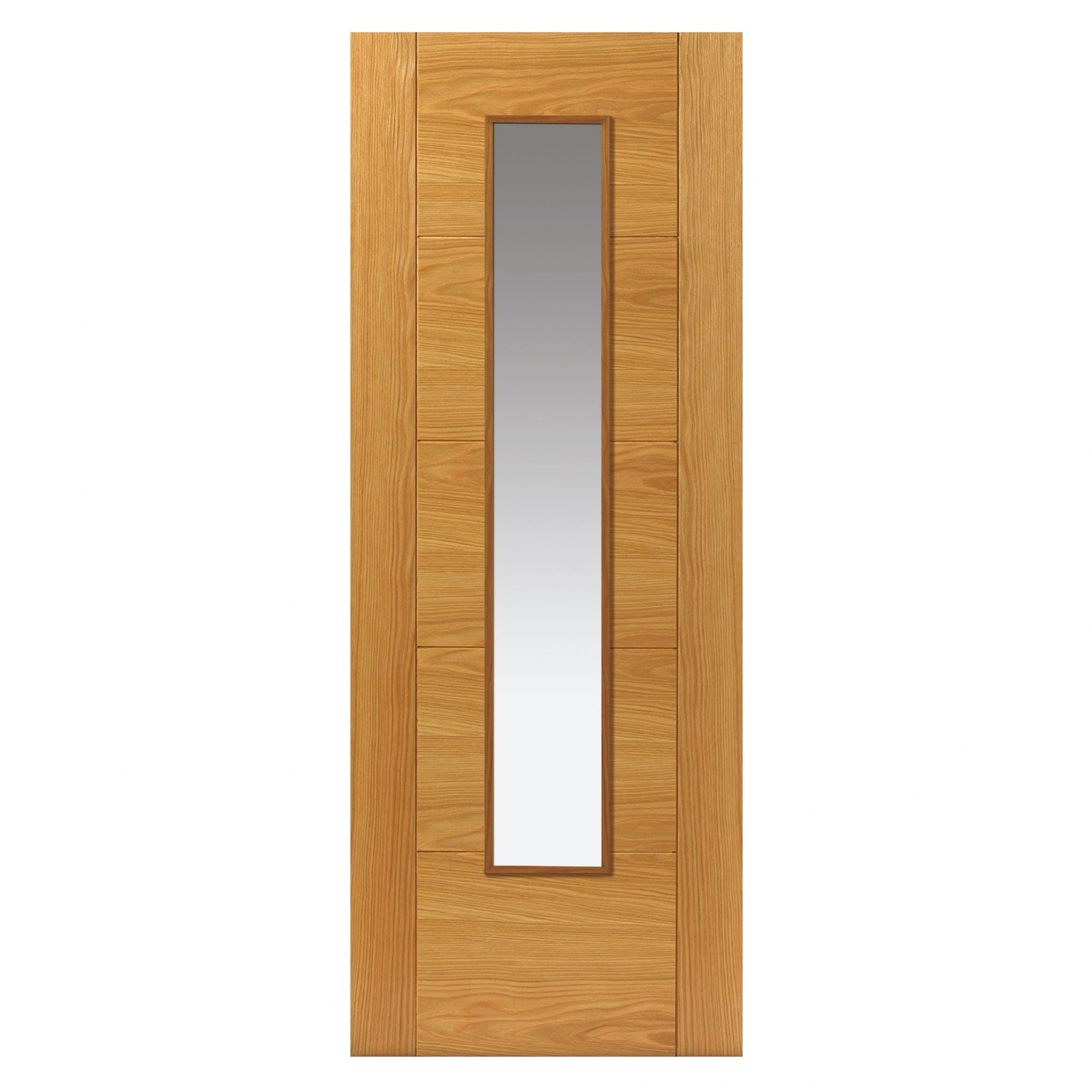 Liberty Internal Oak Emral Clear Glazed Door Prefinished