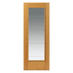Liberty Internal Oak Medina Clear Glazed Door Prefinished