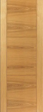 Liberty Internal Oak Mistral Fire Door PreFinished 3 Panel Ladder Style