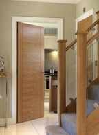 Liberty Internal Oak Tigris 5P Fire Door Prefinished FD30