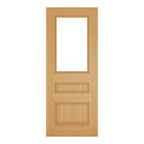 Deanta Internal Oak Windsor Glazed Door Bevelled Glass Fully Finished