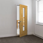 Liberty Internal Oak Sirocco Clear Glazed Door Fully Finished