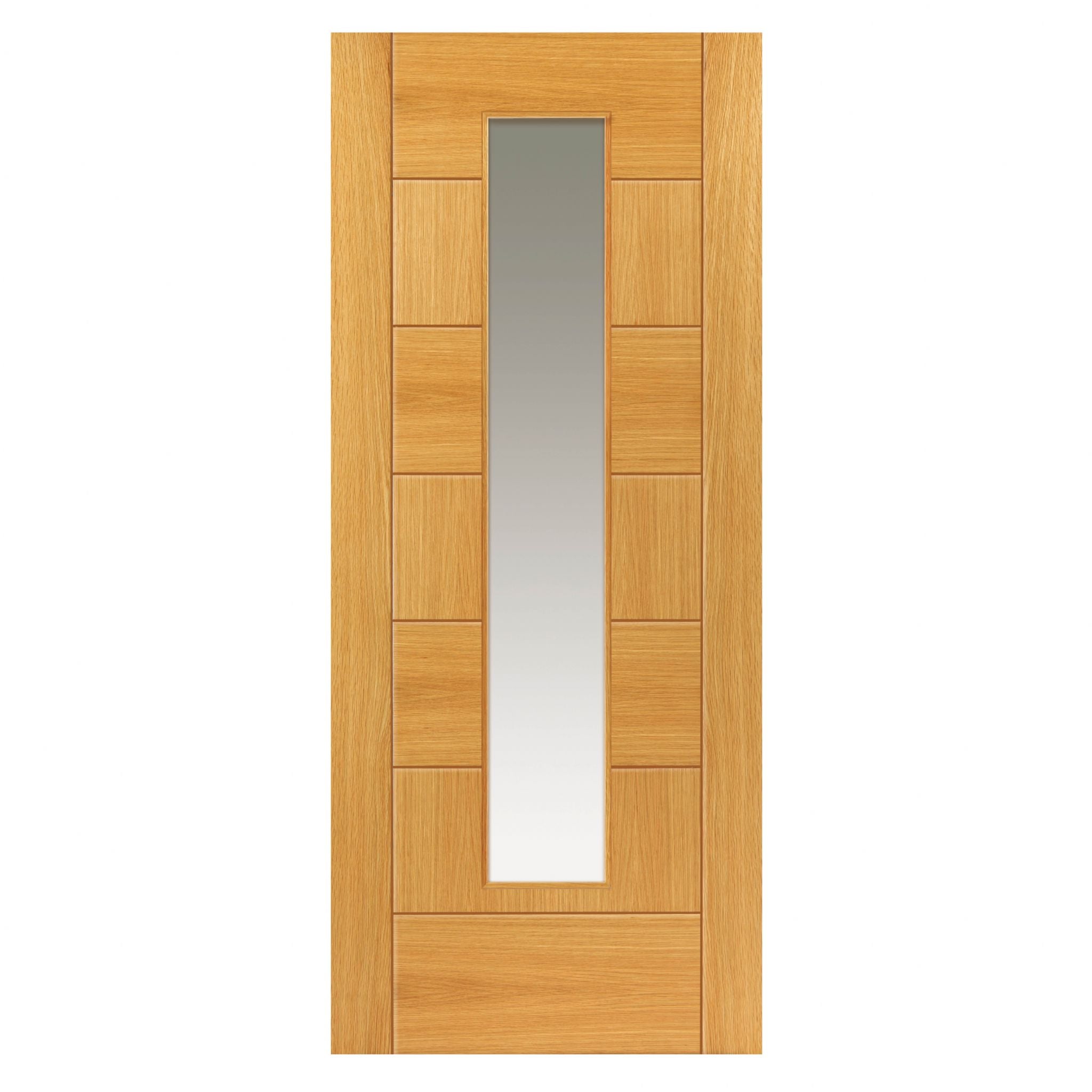 Liberty Internal Oak Sirocco Clear Glazed Door Fully Finished