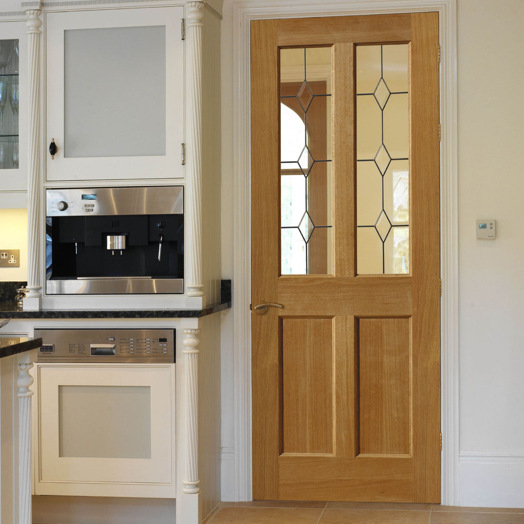 Liberty Internal Oak Churnet Glazed 2L Door