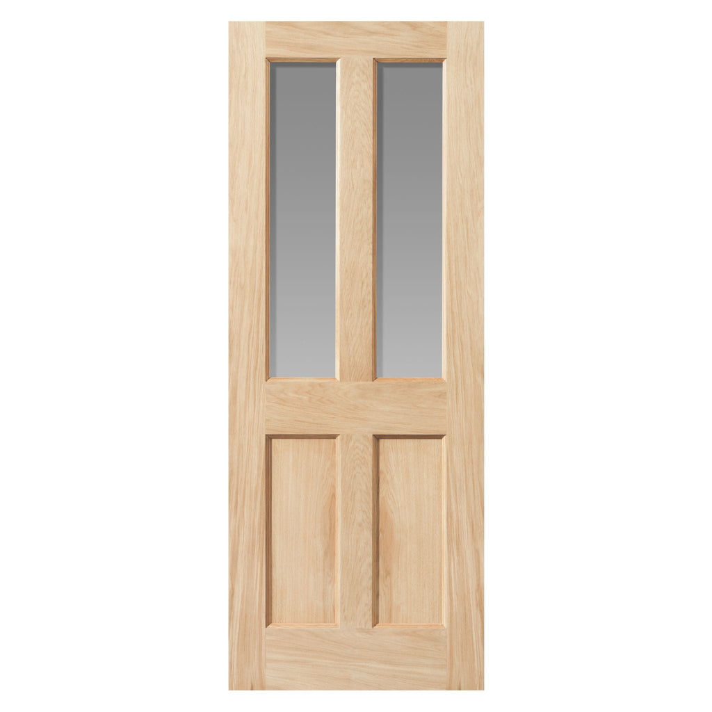 Liberty Internal Oak Severn Glazed 2L Shaker Door Flat Panels