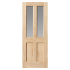 Liberty Internal Oak Severn Glazed 2L Shaker Door Flat Panels