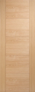 Internal Oak Vancouver Oak 5 Panel Fire Door FD30 Fully Finished