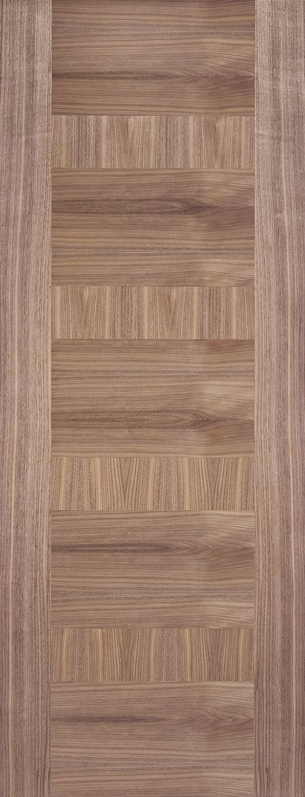 Internal Walnut Monaco Panelled Half Hour Fire Door
