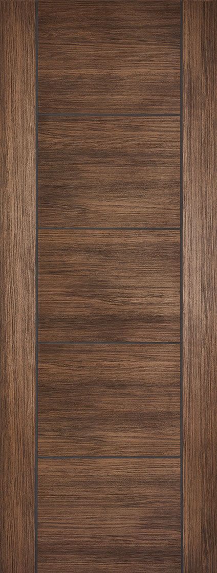 Internal Walnut Vancouver 5P Fire Door