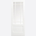 Internal White Downham Glazed Door With Clear Bevelled Glass