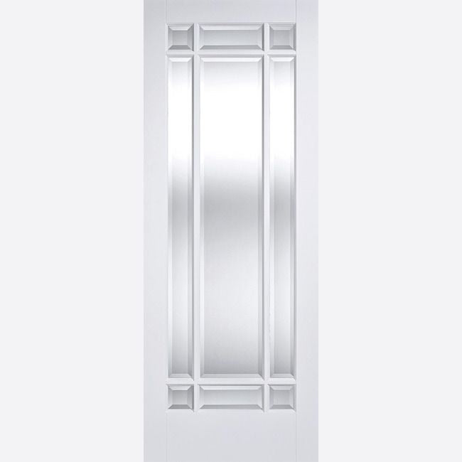Internal White Manhattan Glazed 9L Door