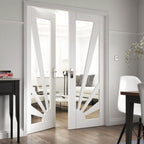 Liberty Internal White Primed Aurora Clear Glazed Door