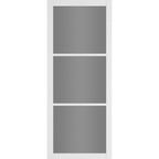 Deanta Internal White Primed Camden Tinted Glazed Door Urban Industrial