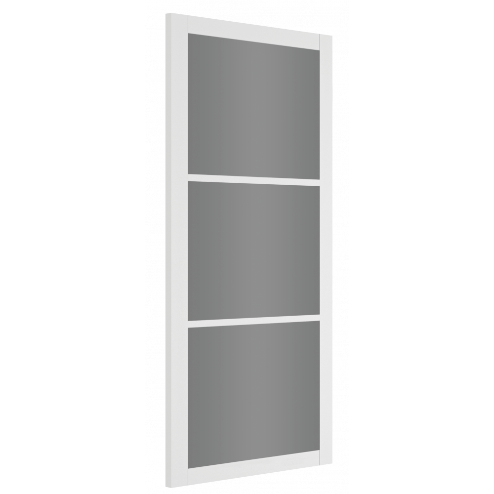 Deanta Internal White Primed Camden Tinted Glazed Door Urban Industrial