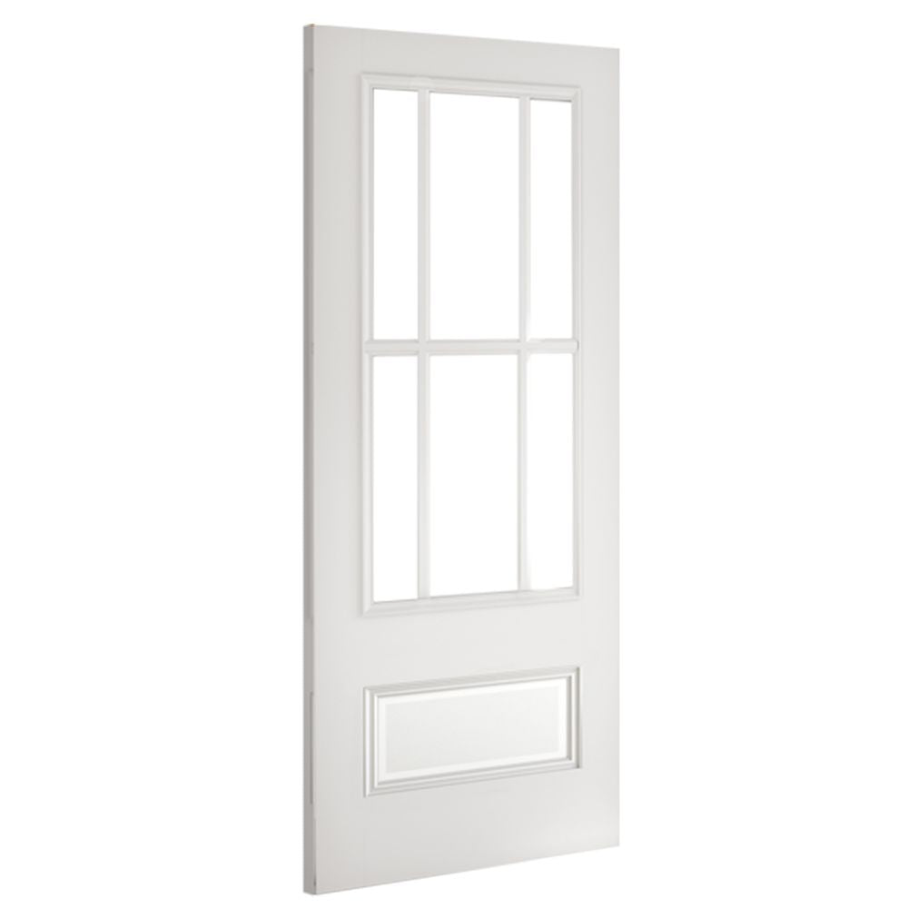 Deanta Internal White Primed Canterbury Clear Glazed Door