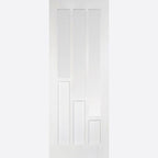 Internal White Primed Coventry Glazed Door With Clear Glass