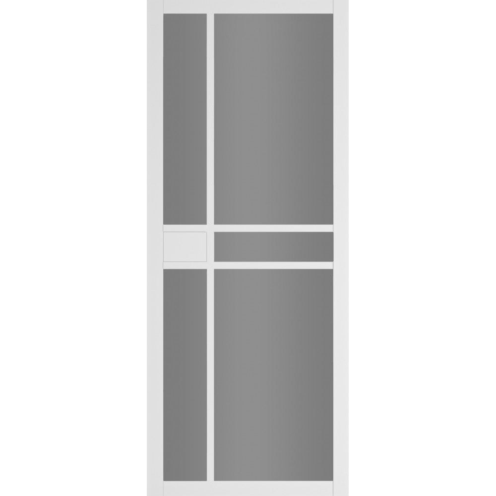 Deanta Internal White Primed Dalston Tinted Glazed Door Urban Industrial
