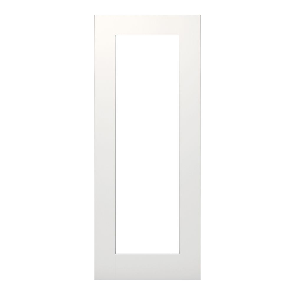 Deanta Internal White Primed Denver Clear Glazed Door Shaker 1L