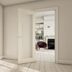 Deanta Internal White Primed Denver Clear Glazed Door Shaker 1L