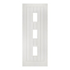 Deanta Internal White Primed Ely 3L Glazed Fire Door FD30