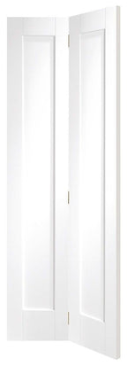 XL Joinery White Primed Pattern 10 Clear Glazed Bi-Fold