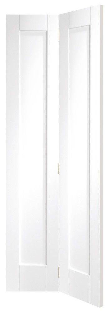 XL Joinery White Primed Pattern 10 Clear Glazed Bi-Fold