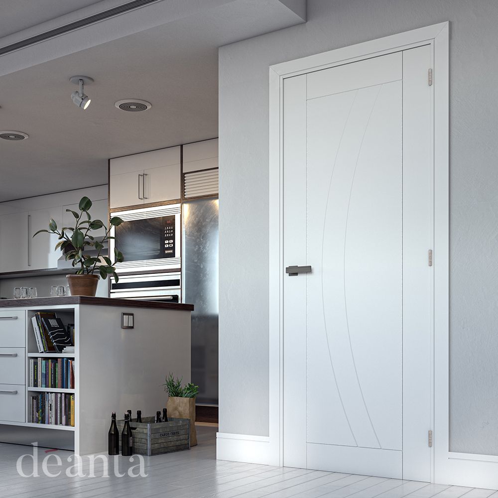 Deanta Internal White Ravello Fire Door FD30 Primed