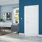 Deanta Internal White Primed Seville Panel Door