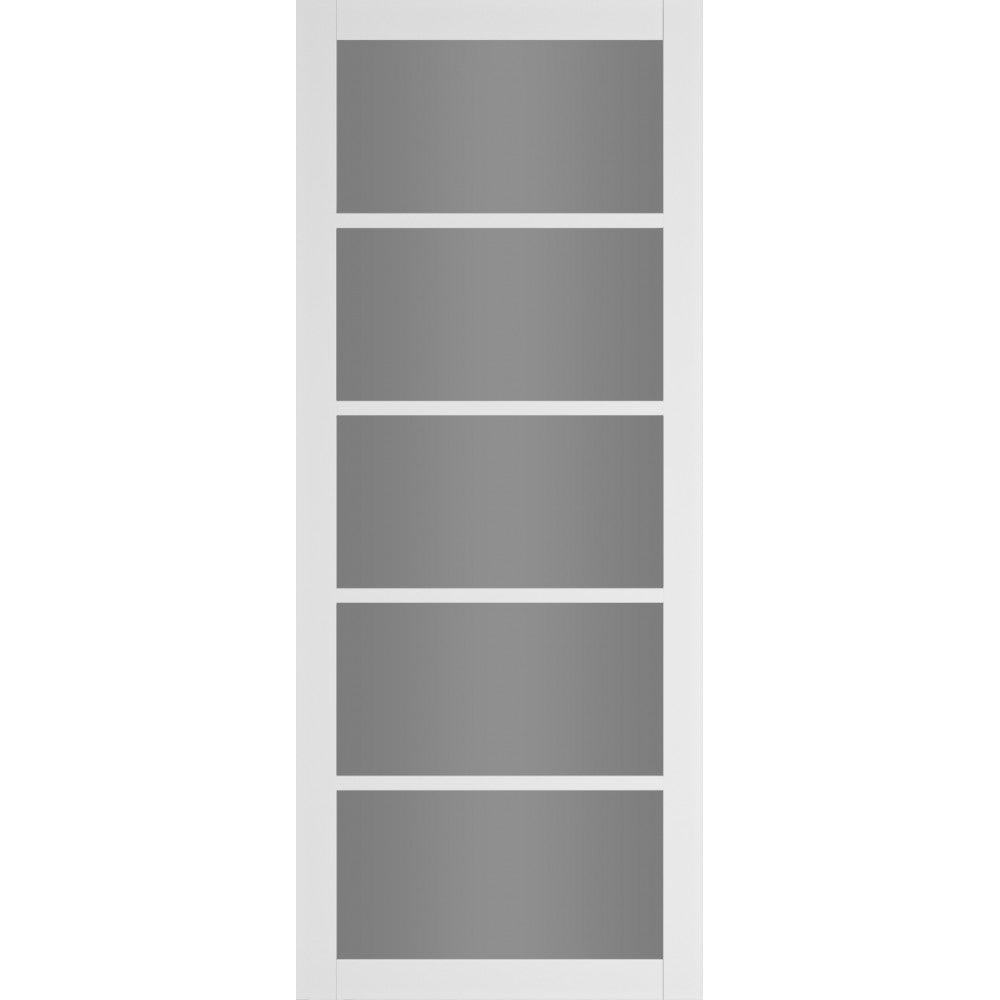 Deanta Internal White Primed Shoreditch Tinted Glazed Door Urban Industrial