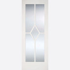 Internal White Reims Glazed Door With Clear Glass