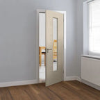 Liberty Tigris Ivory Fully Finished Clear Glass Internal Door