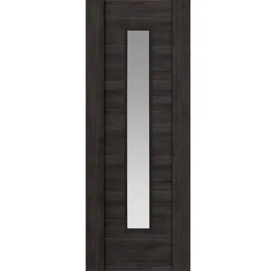 Liberty Alabama Cinza Fully Finished Dark Grey Glass Internal Door