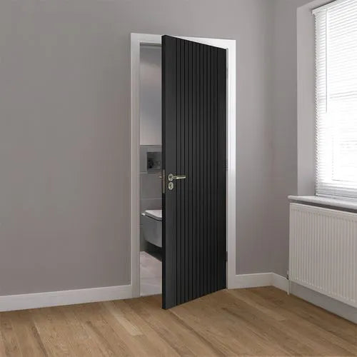 Liberty Aria Fluted Black Laminate Internal Door