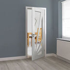 Liberty Aurora White Primed Clear Glass Internal Door