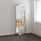 Liberty Aurora White Primed Clear Glass Internal Door