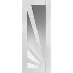 Liberty Aurora White Primed Clear Glass Internal Door