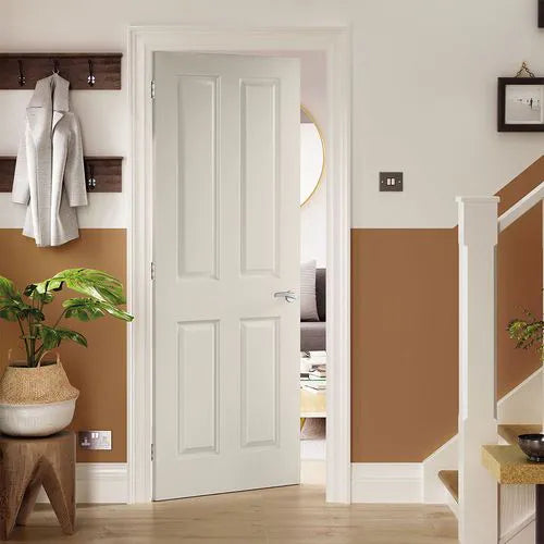 Liberty Canterbury Moulded Grained White Primed Internal Door
