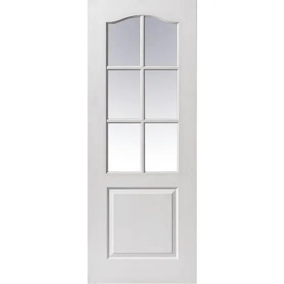 Liberty Classique White Primed 6 Light Glass Internal Door