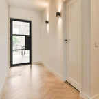 Liberty Cosmo Black Fully Finished 3 Light Clear Glass Internal Door