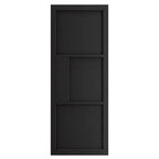 Liberty Cosmo Black Fully Finished 3 Panel Internal Door