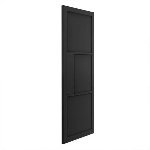Liberty Cosmo Black Fully Finished 3 Panel Internal Door
