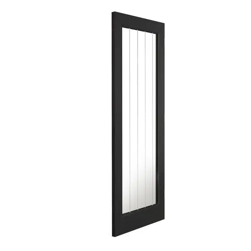 Liberty Cottage Black Fully Finished 1 Light Clear Glass Internal Door